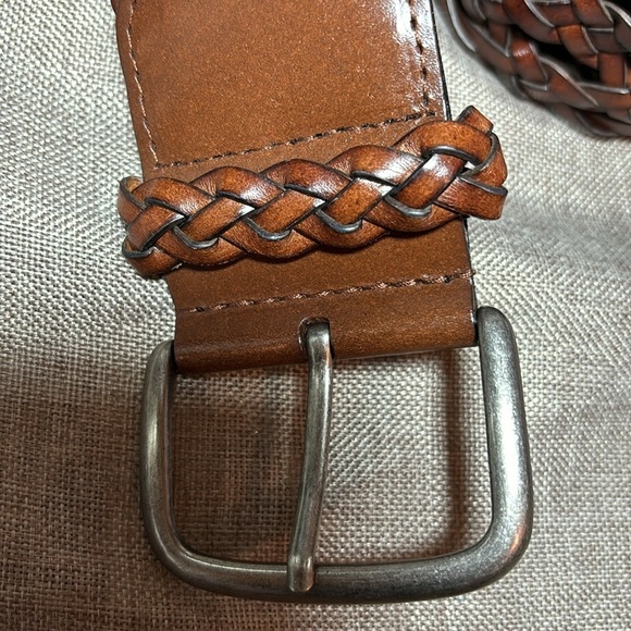 Genuine Leather Double Braided Belt Size XL main image 7